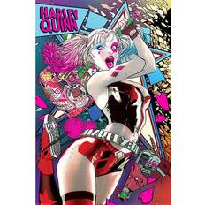 Posters EuroPosters Batman Harley Quinn Neon Poster V39884 24x36"