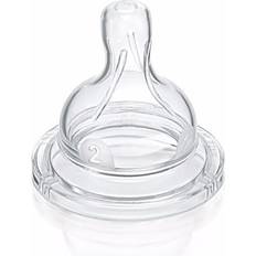 Best Baby Bottle Accessories Philips Avent Classic+ Nipple Slow Flow 1m+ 2pcs