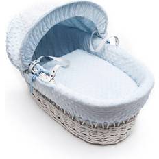 Kinder Valley Dimple White Wicker Basket