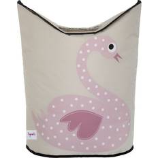 Pink Laundry Baskets 3 Sprouts Swan Laundry Hamper