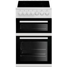 A Ceramic Cookers Beko EDVC503W Silver, White