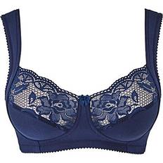 Blue Bras Miss Mary Lovely Lace Non-Wired Bra - Dark Blue