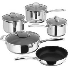 Cast Iron Hob Cookware Stellar 7000 Draining Cookware Set with lid 5 Parts