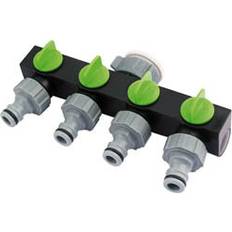 Green Hose Connectors Draper Four Way Hose Connector 26333