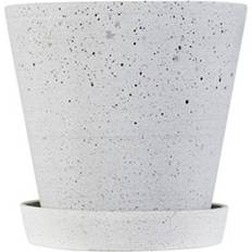 Hay Flower Pot with Saucer M ∅14cm