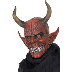 White Ani-Motion Masks Smiffys Devil Demon Mask