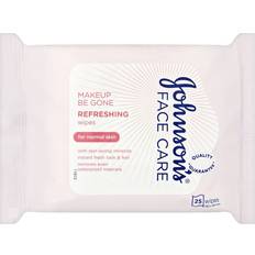 Dermatologically Tested Makeup Removers Johnson's Face Care Refreshing Wipes Normal Skin 25-pack