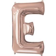 Birthdays Letter Balloons Amscan Rose Gold Letter E Balloon