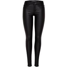 Only Royal Rock Coated Skinny Fit Jeans - Black/Black