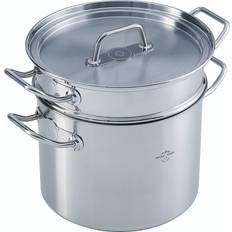 Silver Pasta Pots Kuhn Rikon Montreux with lid 6.5 L 22 cm