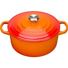 Le Creuset Cast Iron Cookware Le Creuset Volcanic Signature Cast Iron Round with lid 3.3 L 22 cm