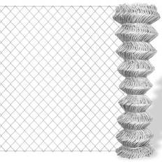 Green Chain-Link Fences vidaXL Chain Link Fence 125cmx15m