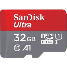 SanDisk microSDHC Memory Cards SanDisk Ultra MicroSDHC Class 10 UHS-l U1 A1 98MB/s 32GB +SD Adapter
