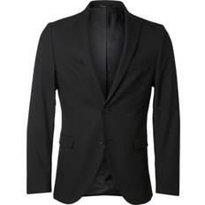 Men - Viscose Blazers Selected Slim Fit Blazer - Black