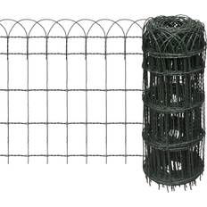 Green Welded Wire Fences vidaXL Expandable Garden Lawn Edging Border Fence 65cmx10m