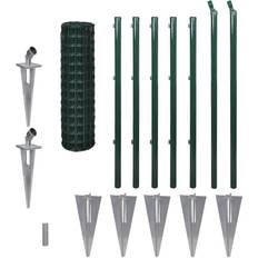 Green Fence Kits vidaXL Set Spike Euro Fence 100cmx10m