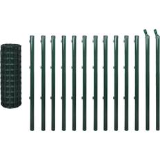 Silver Fence Kits vidaXL Set Euro Fence 150cmx25m