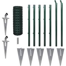 Green Fence Kits vidaXL Set Spike Euro Fence 80cmx10m