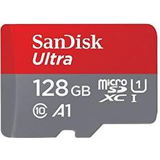 SanDisk 128 GB - microSDXC Memory Cards SanDisk Ultra microSDXC Class 10 UHS-I U1 A1 100/22MB/s 128GB +Adapter