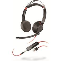 Poly On-Ear Headphones - Wireless Poly Blackwire 5220