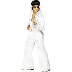 Smiffys Elvis Costume with Jewels White