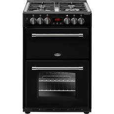 60cm - Timer Gas Cookers Belling Farmhouse 60DF Black