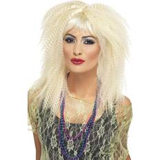 Cheap Wigs Smiffys 80's Crimp Wig Blonde