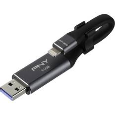 PNY Duo-Link 64GB USB 3.0 Type-A/Apple Lightning