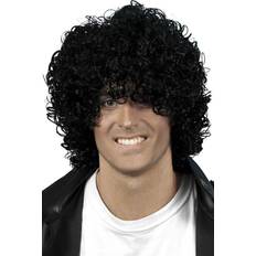 Around the World Wigs Smiffys Afro Wet Look Wig Black