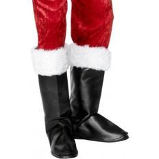 Red Shoes Fancy Dress Smiffys Santa Boot Covers