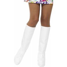 Cheap Shoes Fancy Dress Smiffys GoGo Boot Covers White