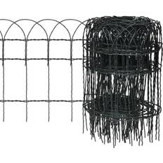 Iron Fence Netting vidaXL Garden Lawn Edging Border Fence 40cmx10m