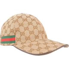 Beige - Women Caps Gucci Original GG Canvas Baseball Hat - Beige/Ebony