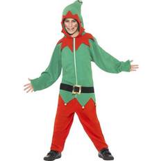 Smiffys Elf Costume All-in-One with Hood Child