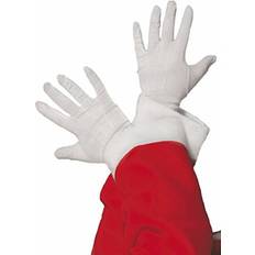 Cheap Accessories Fancy Dress Smiffys Santa Gloves White