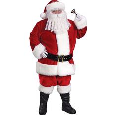 Fun World Plus Size Regency Plush Crimson Santa Suit