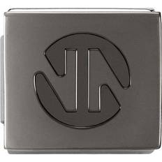 Grey - Women Charms & Pendants Nomination Composable Ikon Symbol Gunmetal Logo Charm - Silver/Grey