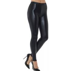 Smiffys 80's Metallic Disco Leggings Black