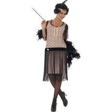 Beige Fancy Dresses Smiffys 1920's Coco Flapper Costume