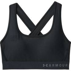 Under Armour Mid Crossback Sports Bra - Black