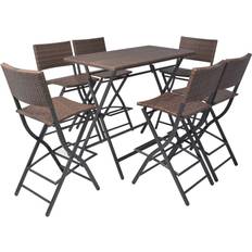 vidaXL 42877 Patio Dining Set, 1 Table incl. 6 Chairs