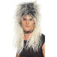 Unisex Long Wigs Fancy Dress Smiffys Hard Rocker Wig