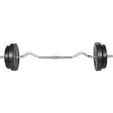 vidaXL Curl Bar With Weights 30 kg