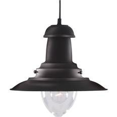 Searchlight Electric Fisherman Black Pendant Lamp 32cm