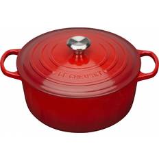 Le Creuset Cast Iron Other Pots Le Creuset Cerise Signature Cast Iron Round with lid 2.4 L 20 cm