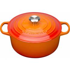 Le Creuset Volcanic Signature with lid 6.7 L 28 cm