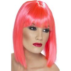 Smiffys Glam Wig Neon Pink