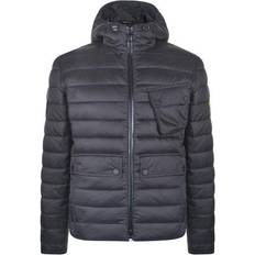 Barbour Men Outerwear Barbour Oustan Hoodie Slim Quilted Jacket - Black