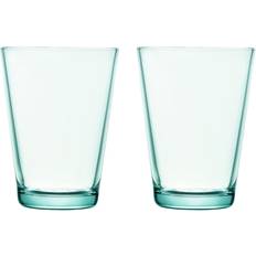 Iittala Kartio Water Green Drinking Glass 40cl 2pcs