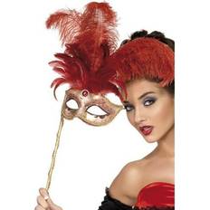 Baroque Fancy Dresses Smiffys Fever Boutique Baroque Fantasy Eyemask Red